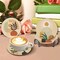 8-Piece Bohemian Style Diamond Painting Coaster Kit for Adults – DIY Abstract Landscape Diamond Art Coasters with Holder, Beginner-Friendly Craft Supplies